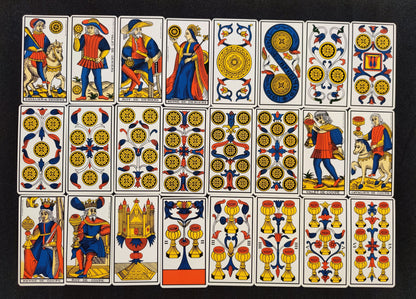 Tarot of Marseille Tchalaï 1981-Grimaud-gift-divination-cartomancy-clairvoyance-fortune telling- tarot deck-esotericism-prediction