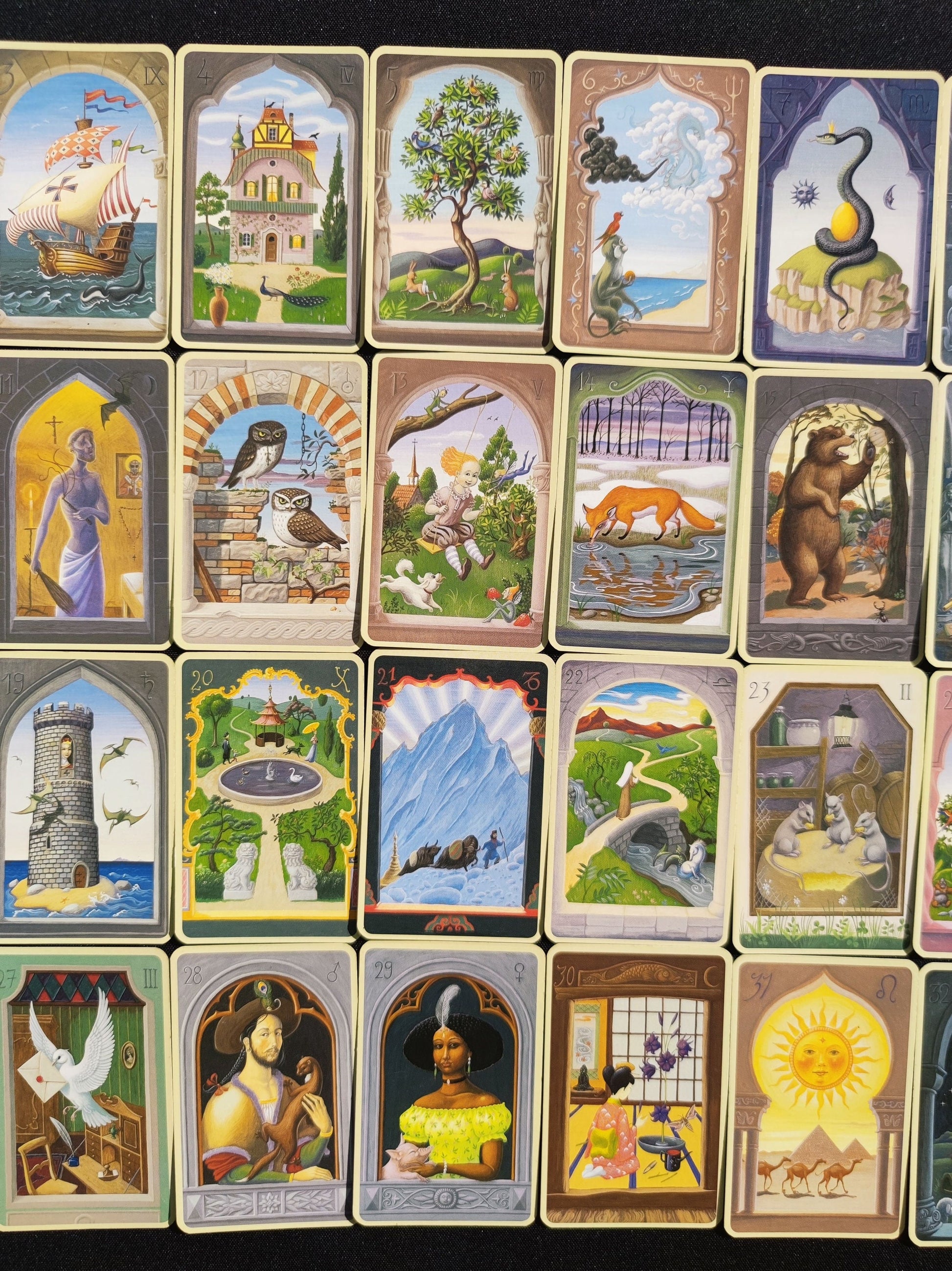 The mystical cards of Mlle Lenormand 2005 -Gift-Divination-Cartomancy -Clairvoyance -Fortune telling -Tarot deck-Esotericism-Prediction
