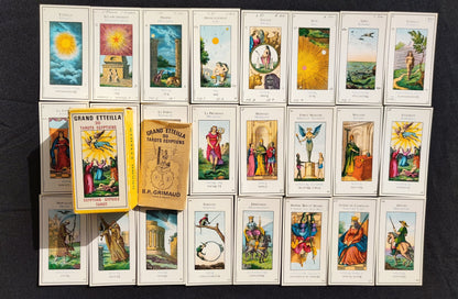 Grand Etteilla Egyptian gypsies Tarot 1976-Grimaud-Gift -Divination -Cartomancy -Clairvoyance -Fortune telling -Esotericism 