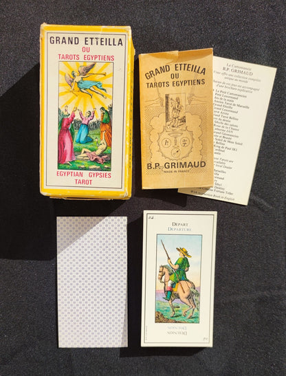 Grand Etteilla Egyptian gypsies Tarot 1976-Grimaud-Gift -Divination -Cartomancy -Clairvoyance -Fortune telling -Esotericism 
