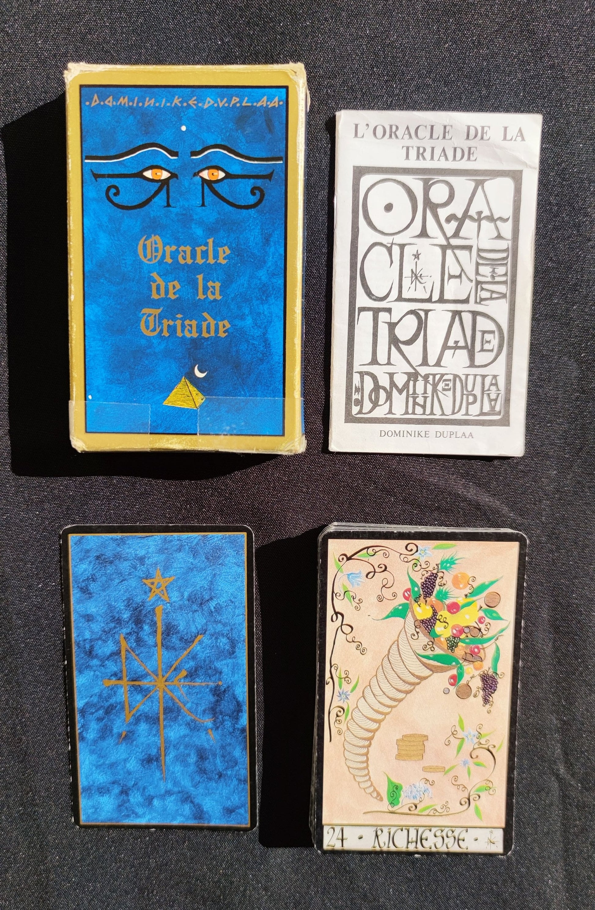 First edition "Oracle of the triad" 1992-Gift-Divination -Cartomancy -Clairvoyance-Fortune telling -Tarot deck-Esotericism -Prediction