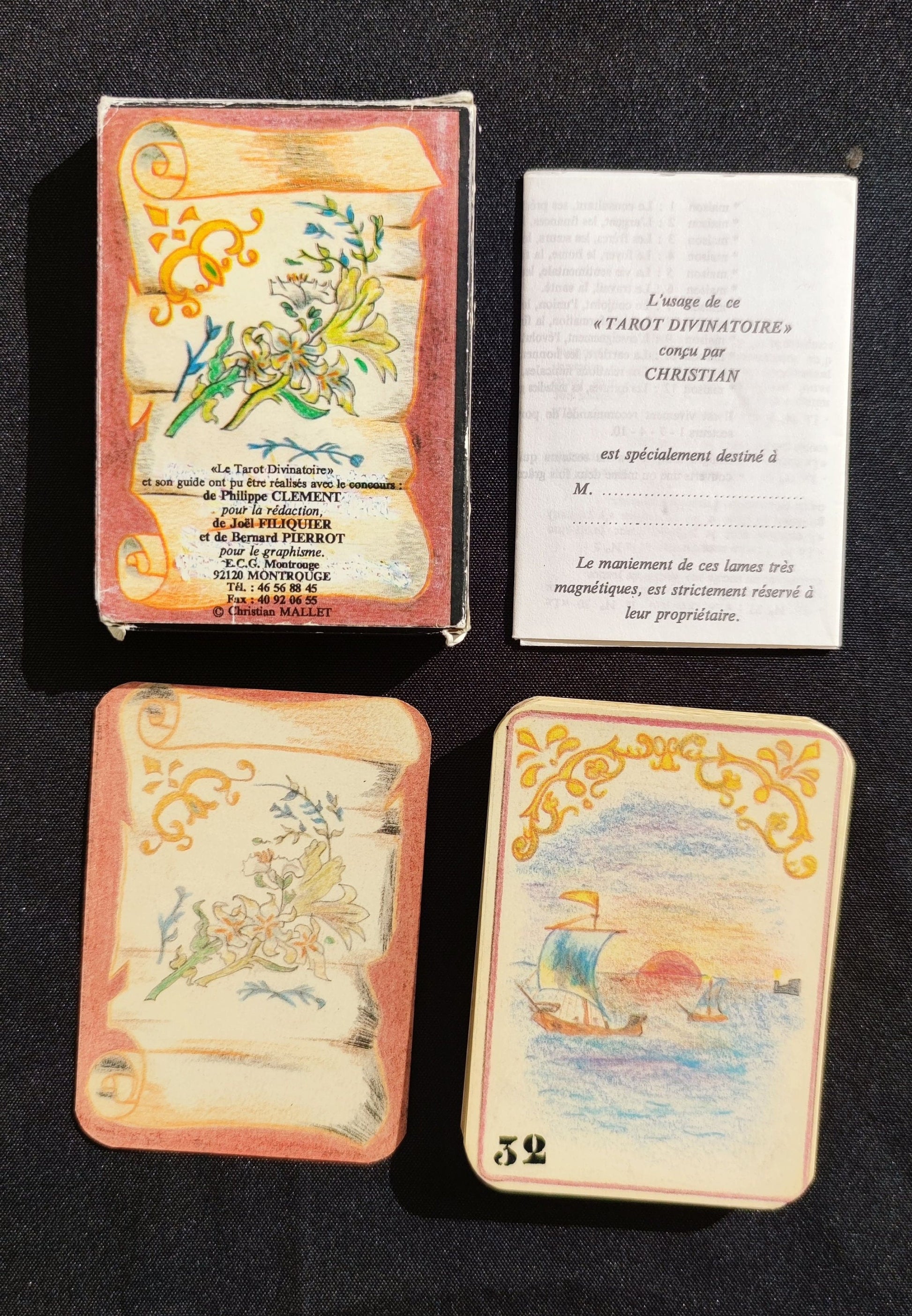 Christian divinatory tarot 1991 -Gift -Divination -Cartomancy -Clairvoyance -Fortune telling -Tarot deck -Esotericism 