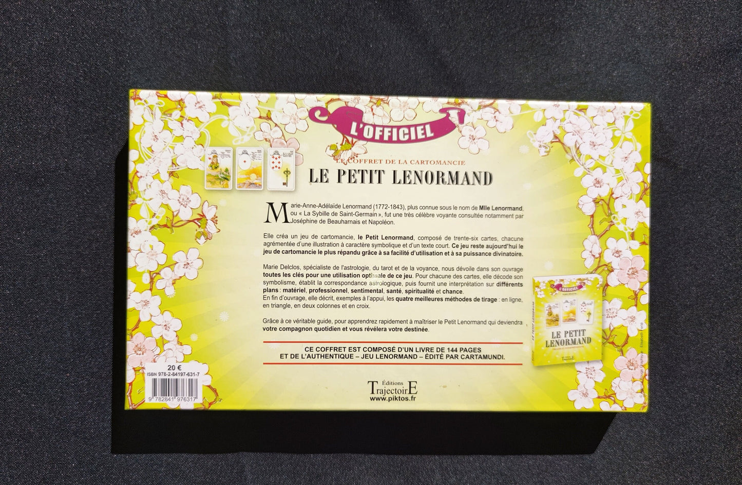 Little Lenormand box set of Mlle Lenormand 2013-Gift-Divination-Cartomancy -Clairvoyance -Fortune telling -Tarot deck-Esotericism-Prediction