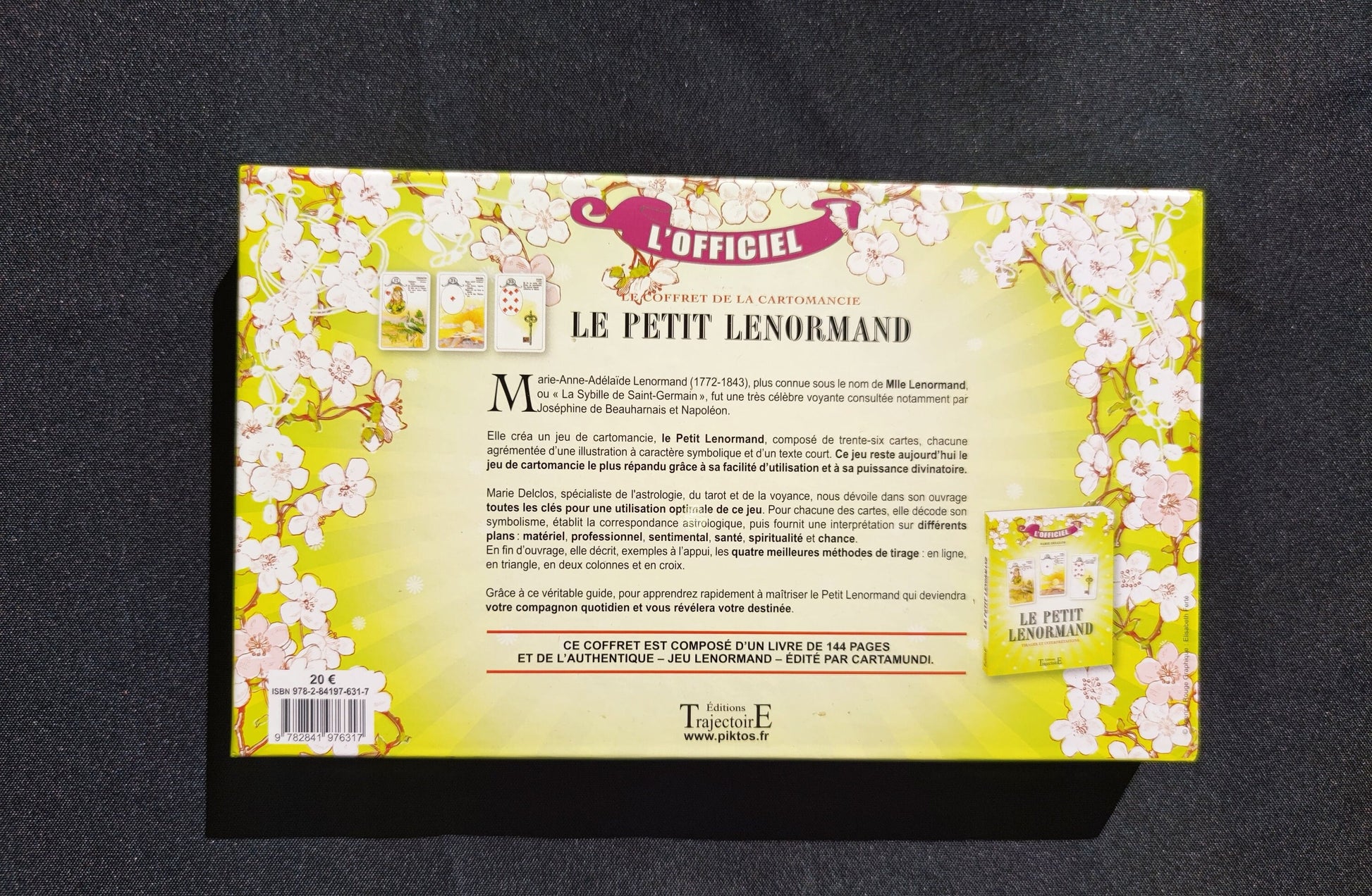 Little Lenormand box set of Mlle Lenormand 2013-Gift-Divination-Cartomancy -Clairvoyance -Fortune telling -Tarot deck-Esotericism-Prediction