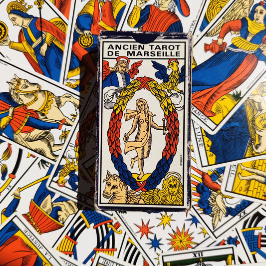 Tarot of Marseille Tchalaï 1981-Grimaud-gift-divination-cartomancy-clairvoyance-fortune telling- tarot deck-esotericism-prediction