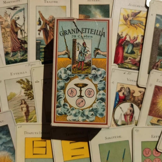 Grand Etteilla Egyptian gypsies Tarot Duserre-Gift -Divination -Cartomancy -Clairvoyance -Fortune telling -Esotericism