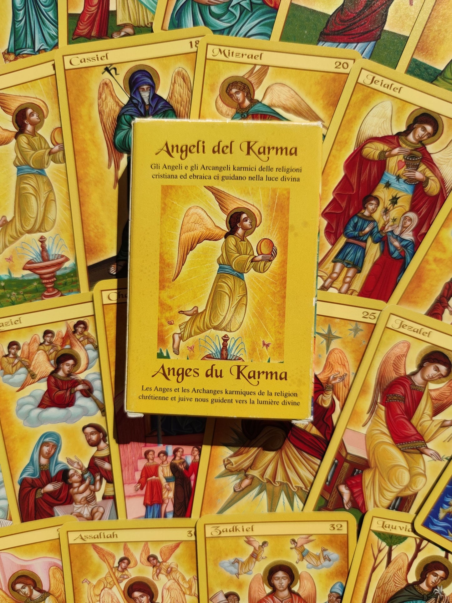 Oracle Angels Karma 2003- Lo Scarabeo-gift-divination-cartomancy-clairvoyance-fortune telling- tarot deck-esotericism-divinatory guidance