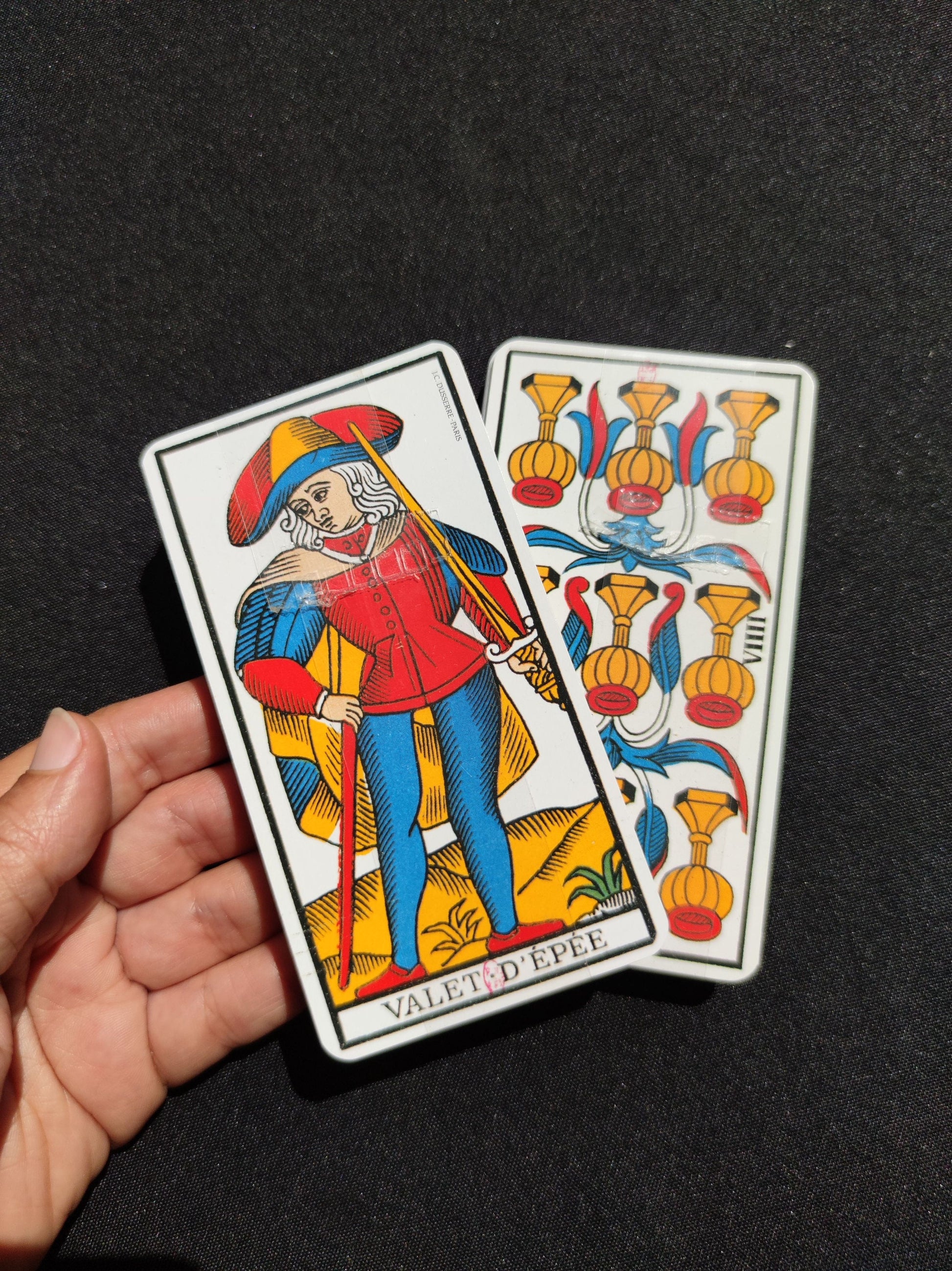 Tarot de Marseille box set by Paul Marteau 1990- Dusserre-gift-divination-cartomancy-clairvoyance-fortune telling- tarot deck-esotericism