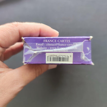 Dessous de la boîte de l’Oracle égyptien de Femme Actuelle montrant les références de l’éditeur.