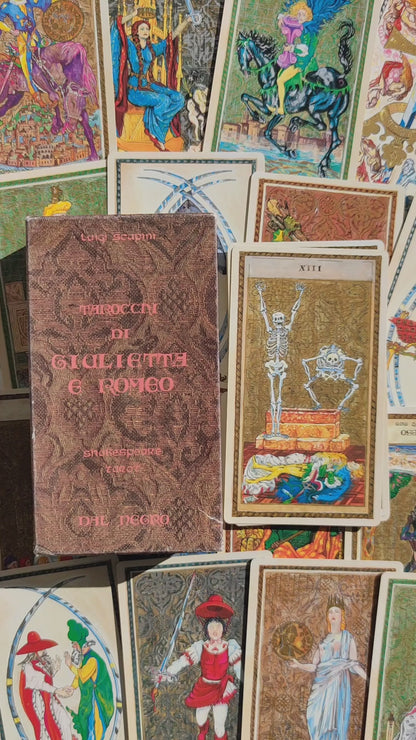 Shakespeare Tarot Deck by Luigi Scapini – Rare 1990 Limited Edition – 78 Cards + Guidebook