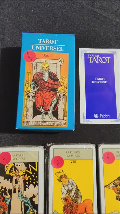 Tarot Universel Lo Scarabeo 2002 – Jeu Complet de 78 Cartes Neuf sous Blister | Édition Rare Inspirée du Tarot de Marseille