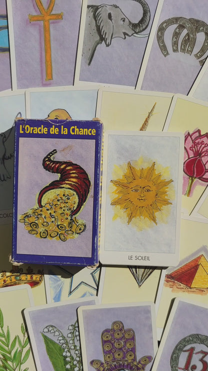 Oracle of Luck – Rare 2003 Divinatory Deck – Vintage French Oracle with Book