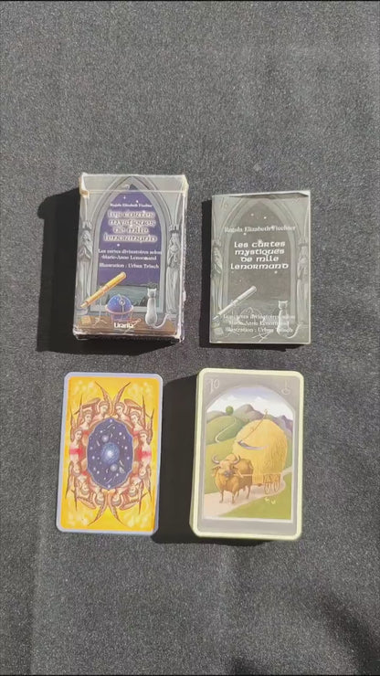 Jeu Divinatoire Français – Cartes Mystiques de Mlle Lenormand – 1ère Édition 2005 Rare