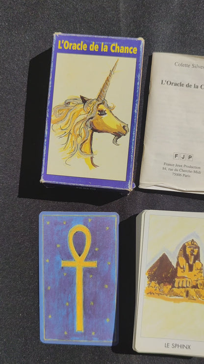 Oracle of Luck – Rare 2003 Divinatory Deck – Vintage French Oracle with Book