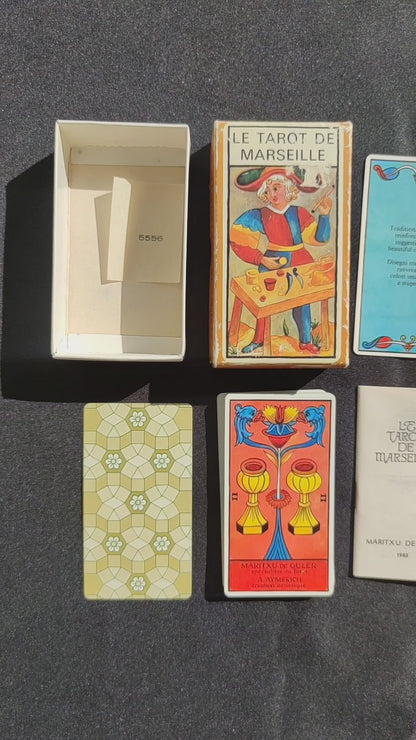 Marseille Tarot Deck – Maritxu de Guler – Rare 1983 Fournier First Edition